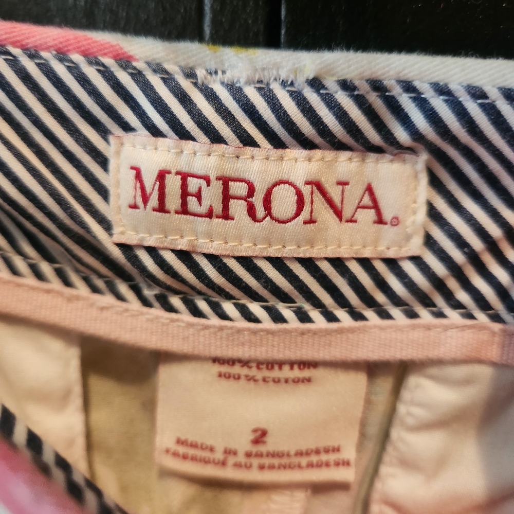 Merona floral shorts~size 2 - Picture 2 of 5